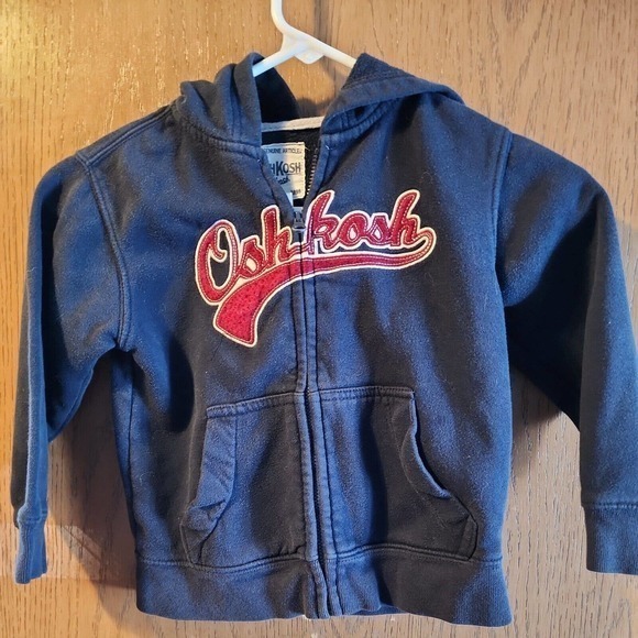 OshKosh B’gosh Other - OshKosh‎ B'Gosh Toddler Boys Hoodie Jacket Size 4T Kids Navy Blue Full Zip New